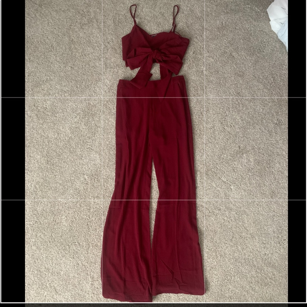 Red/Crimson two piece set